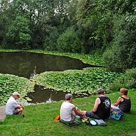 Spanbroekmolenkrater / Pool of Peace, mijnkrater uit de Eerste wereloorlog te Wijtschate, België
